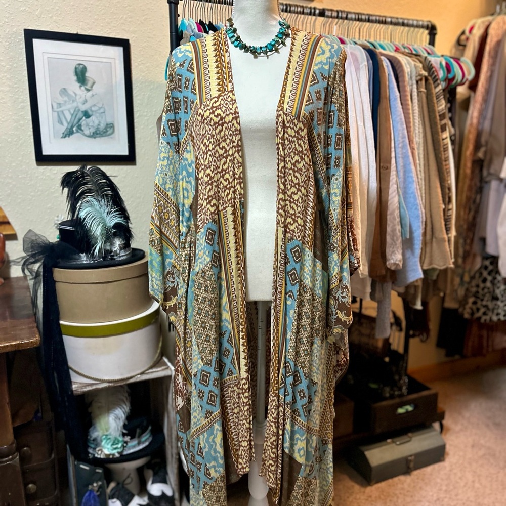 Bohemian Patterned Duster